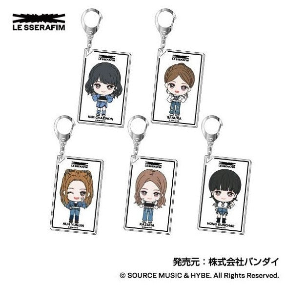 LE SSERAFIM X BANDAI OFFICIAL MERCHANDISE - ACRYLIC KEY HOLDER