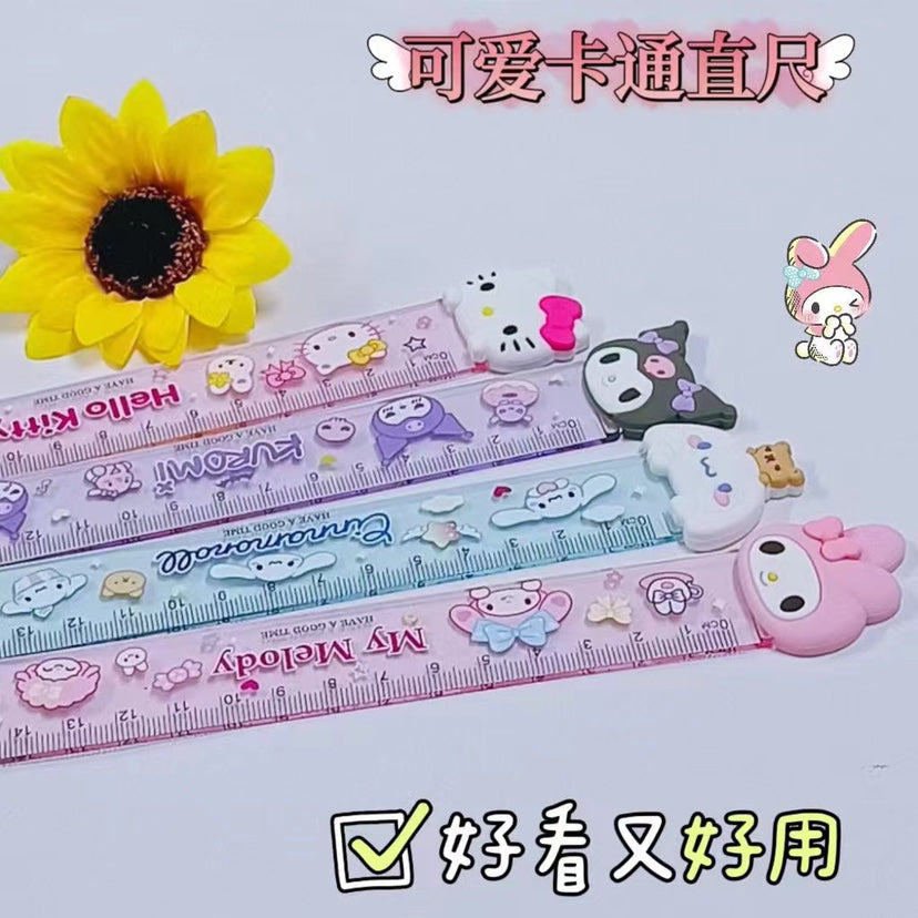 SANRIO© Characters Head 15cm Ruler