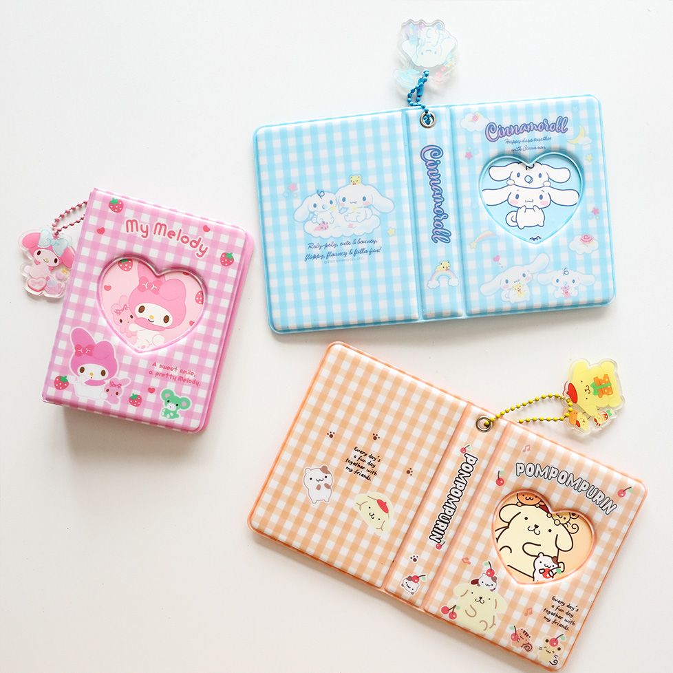 SANRIO Characters Checkers Heart Photocard Album