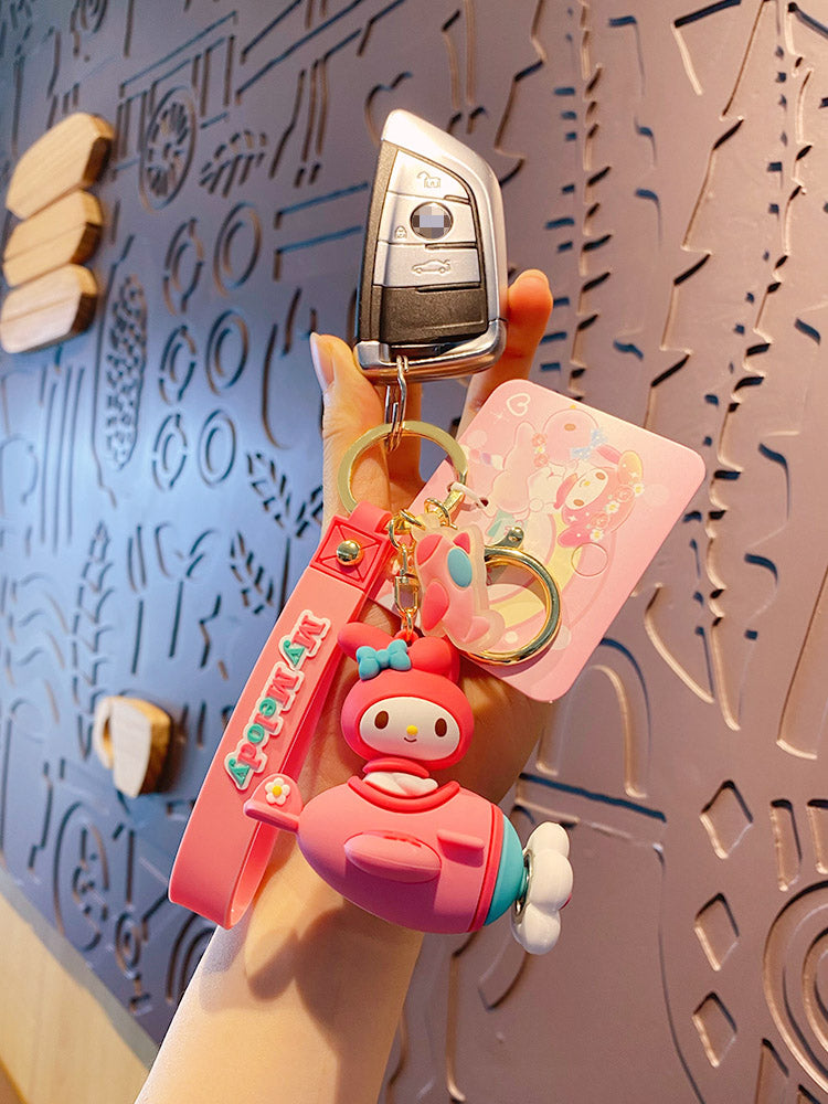 SANRIO© Characters Aeroplane Key Holder