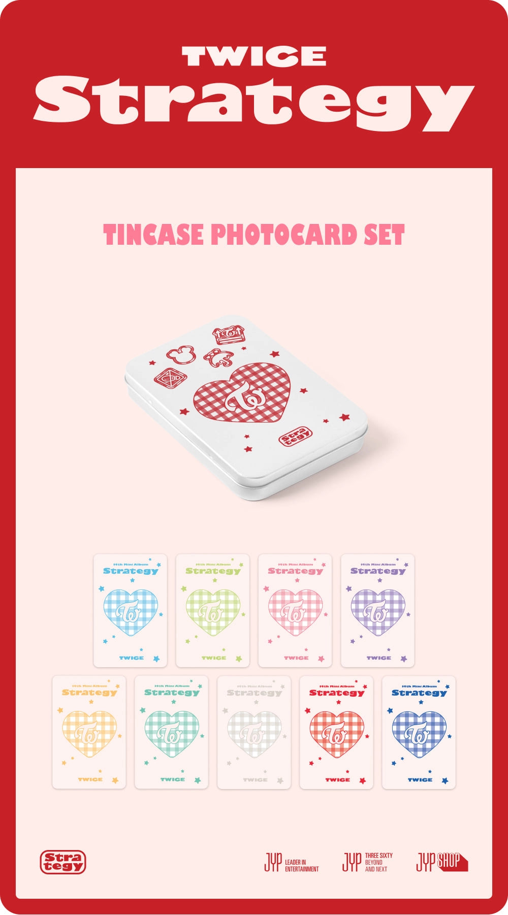 TWICE - TWICE STRATEGY POP-UP In SEOUL MD TINCASE PHOTOCARD SET