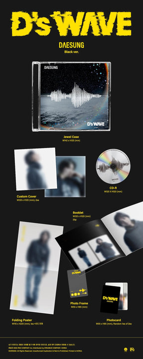 DAESUNG 1ST MINI ALBUM - D’S WAVE (BLACK VER.)