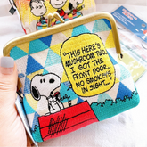 PEANUT SNOOPY© Knob Pouch Embroidered