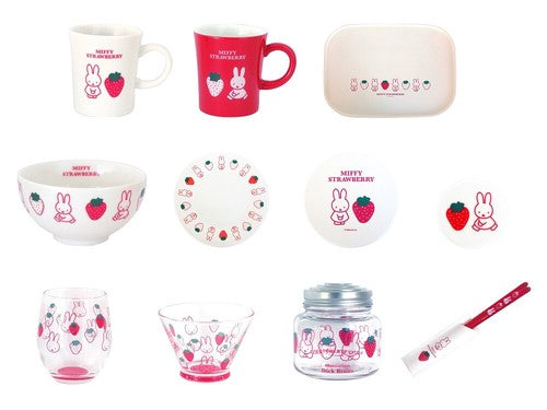 MIFFY© Strawberry Tableware (Japan Edition)