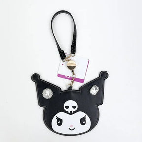 SANRIO© Kuromi Head With Pearl & Diamond ID Case (Japan Edition)