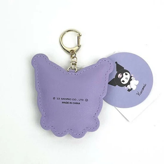 SANRIO© Character Leather Fluffy Patch Key Holder (Japan Edition)