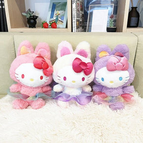 SANRIO© Hello Kitty Plush Rainbow Bunny (Japan Edition)