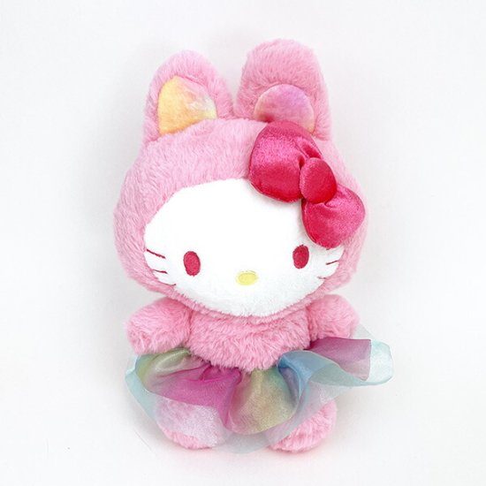 SANRIO© Hello Kitty Plush Rainbow Bunny (Japan Edition)