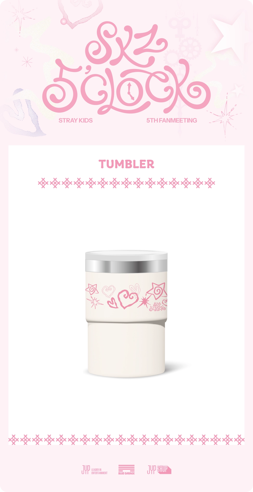 Stray Kids - [SKZ 5'CLOCK] OFFICIAL MD TUMBLER