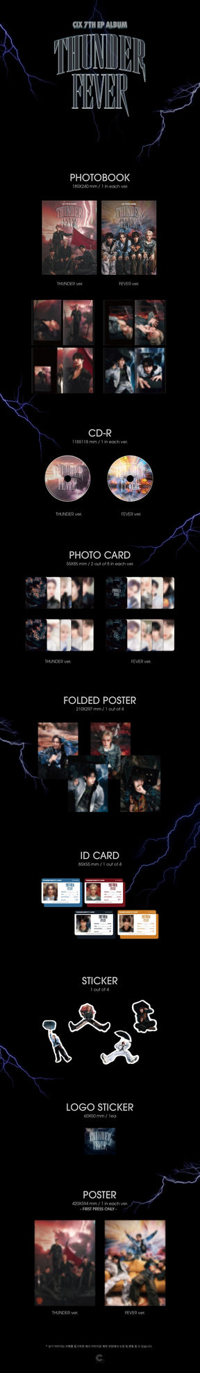 CIX 7TH EP ALBUM - THUNDER FEVER