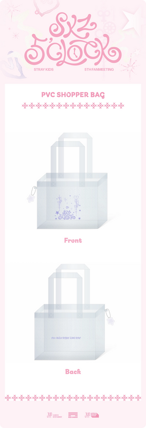 Stray Kids - [SKZ 5'CLOCK] OFFICIAL MD PVC SHOPPER BAG