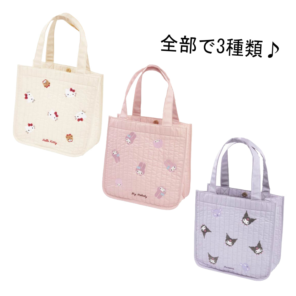 SANRIO© Character Quilted Stitch Lunch Bag (Japan Edition)