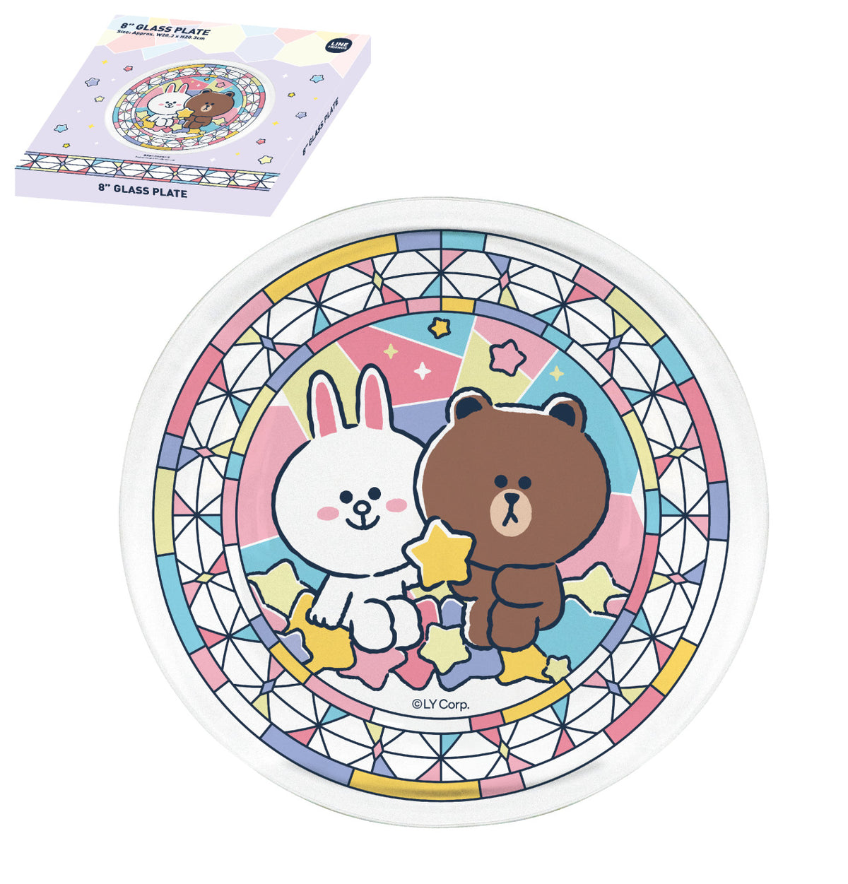 LINE FRIENDS© HK711 Stained Plate - 8"