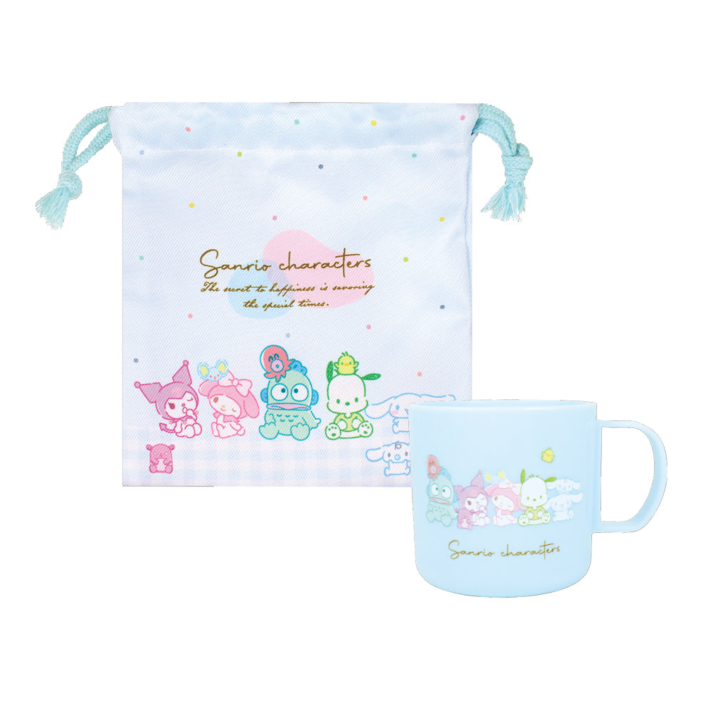 SANRIO© Characters Plastic Cup & Pouch Set (Japan Edition)