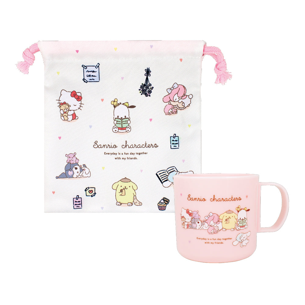 SANRIO© Plastic Cup & Pouch Set (Japan Edition)