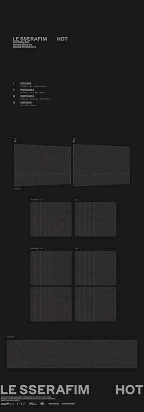 LE SSERAFIM 5TH MINI ALBUM - 'HOT' (WEVERSE ALBUMS VER.)