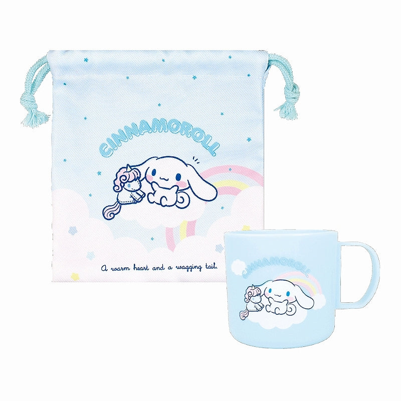 SANRIO© Plastic Cup & Pouch Set (Japan Edition)