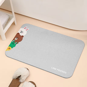 LINE FRIENDS© Bath Mat Diatomaceous 60x39