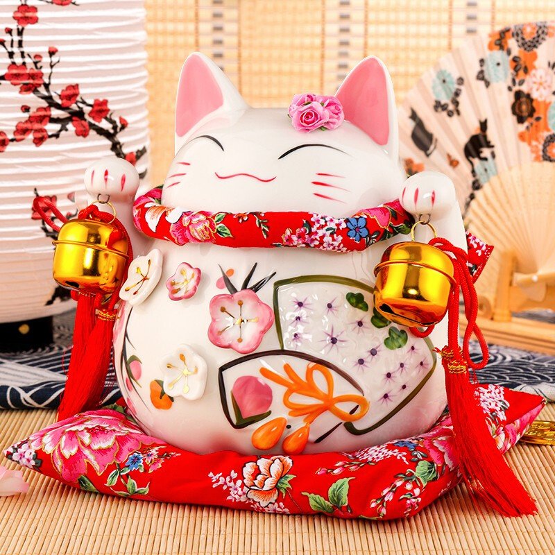 Lucky Cat 大花季招財貓 20cm