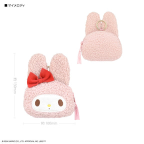 SANRIO© Plush Coin Bag Curly Head (Japan Edition)