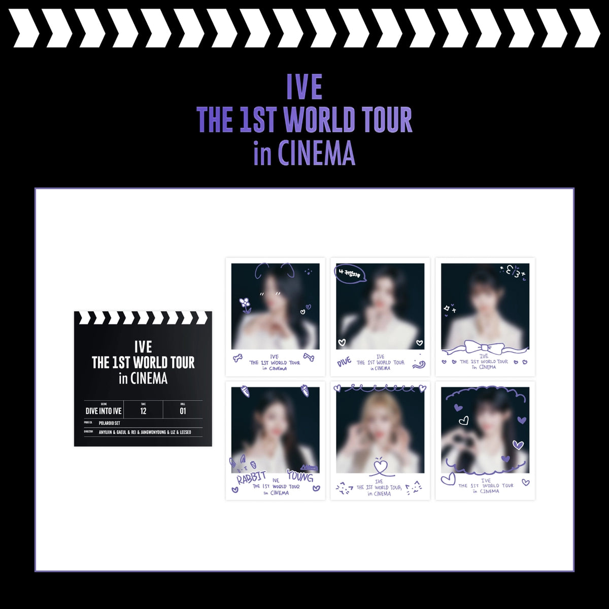 IVE - IVE THE 1ST WORLD TOUR IN CINEMA (POP-UP STORE MD POLAROID SET)