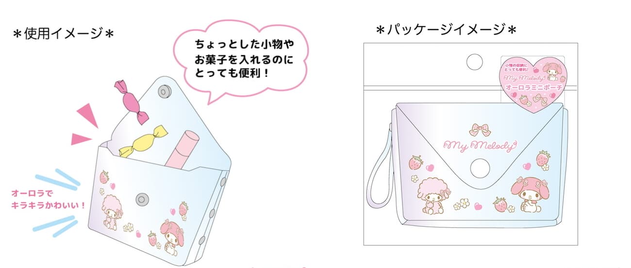 SANRIO© Characters Clear Mini Pouch (Japan Edition)