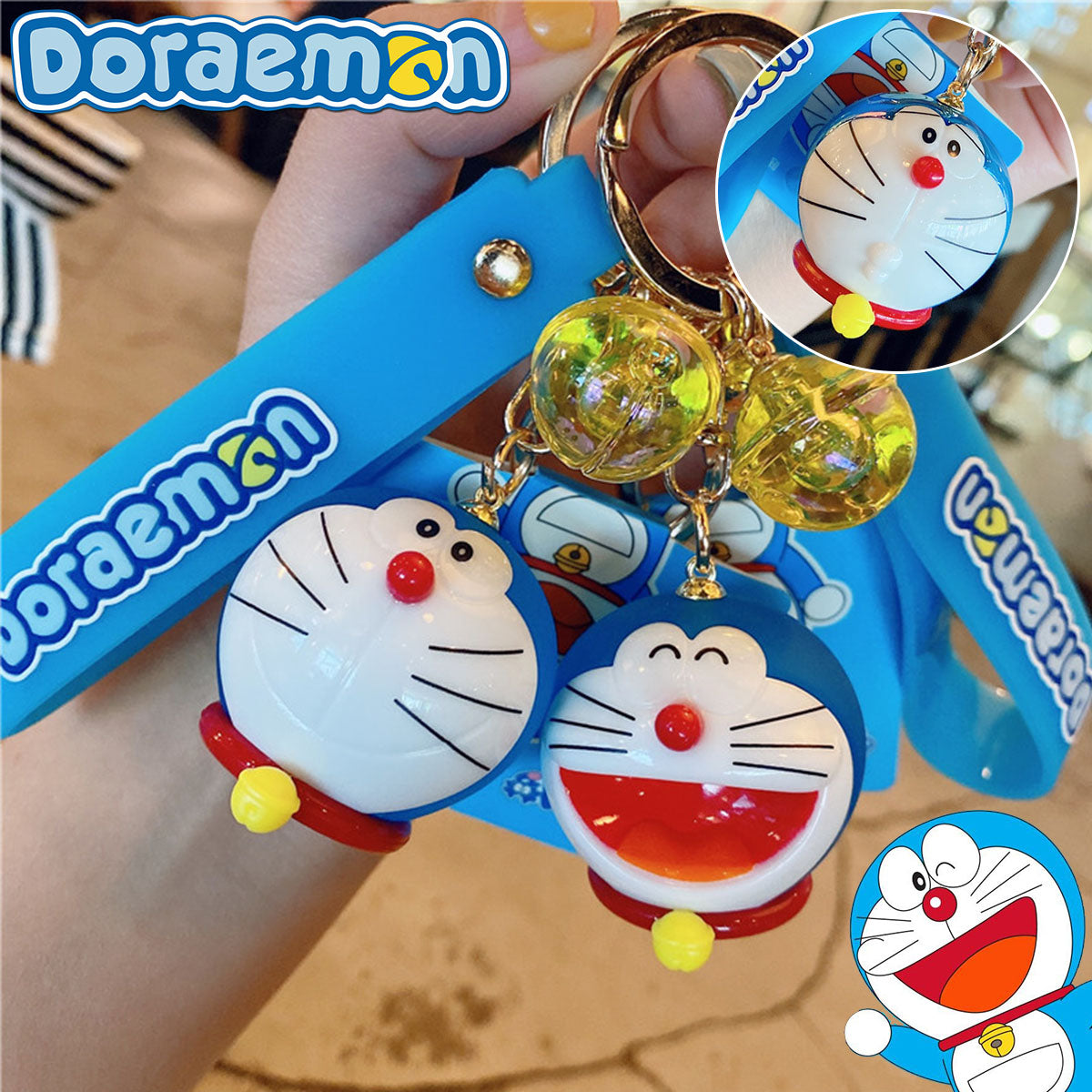 DORAEMON Bell Head Key Holder