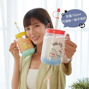 SANRIO© Characters Mug with Straw 750ml (Taiwan Edition)