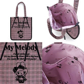 SANRIO© My Melody/Kuromi Glen Checker Tote Bag