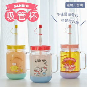 SANRIO© Characters Mug with Straw 750ml (Taiwan Edition)