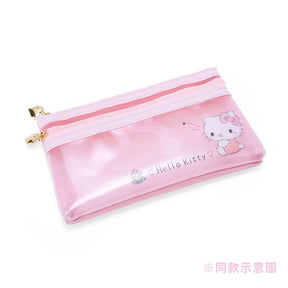 SANRIO© PVC Flat Double-Layer Pencil Case