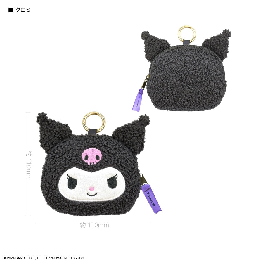 SANRIO© Plush Coin Bag Curly Head (Japan Edition)