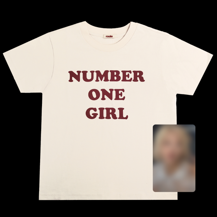 ROSÉ - ROSIE NUMBER ONE GIRL WHITE T-SHIRT