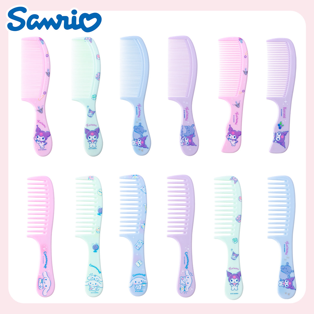 SANRIO© Character Assorted 4 Colours Comb