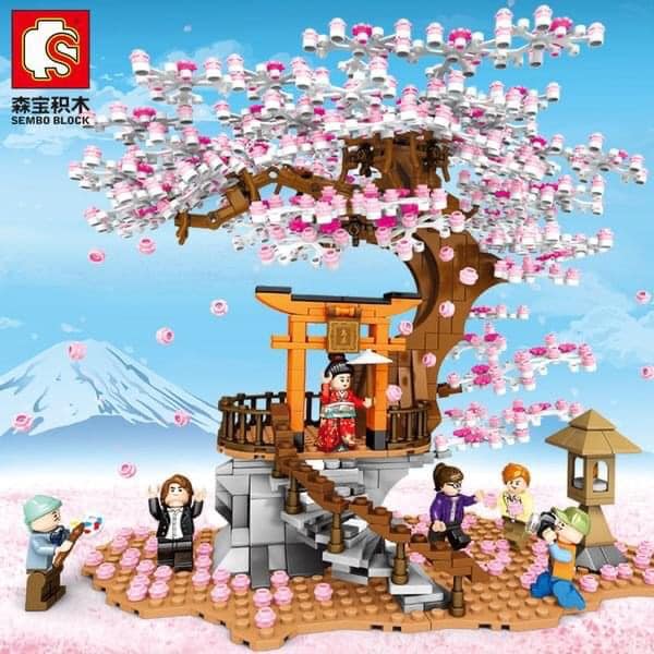 Japanese Sakura with Light iBlock