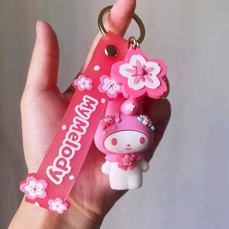 SANRIO© Sakura Style Key Holder with Strap