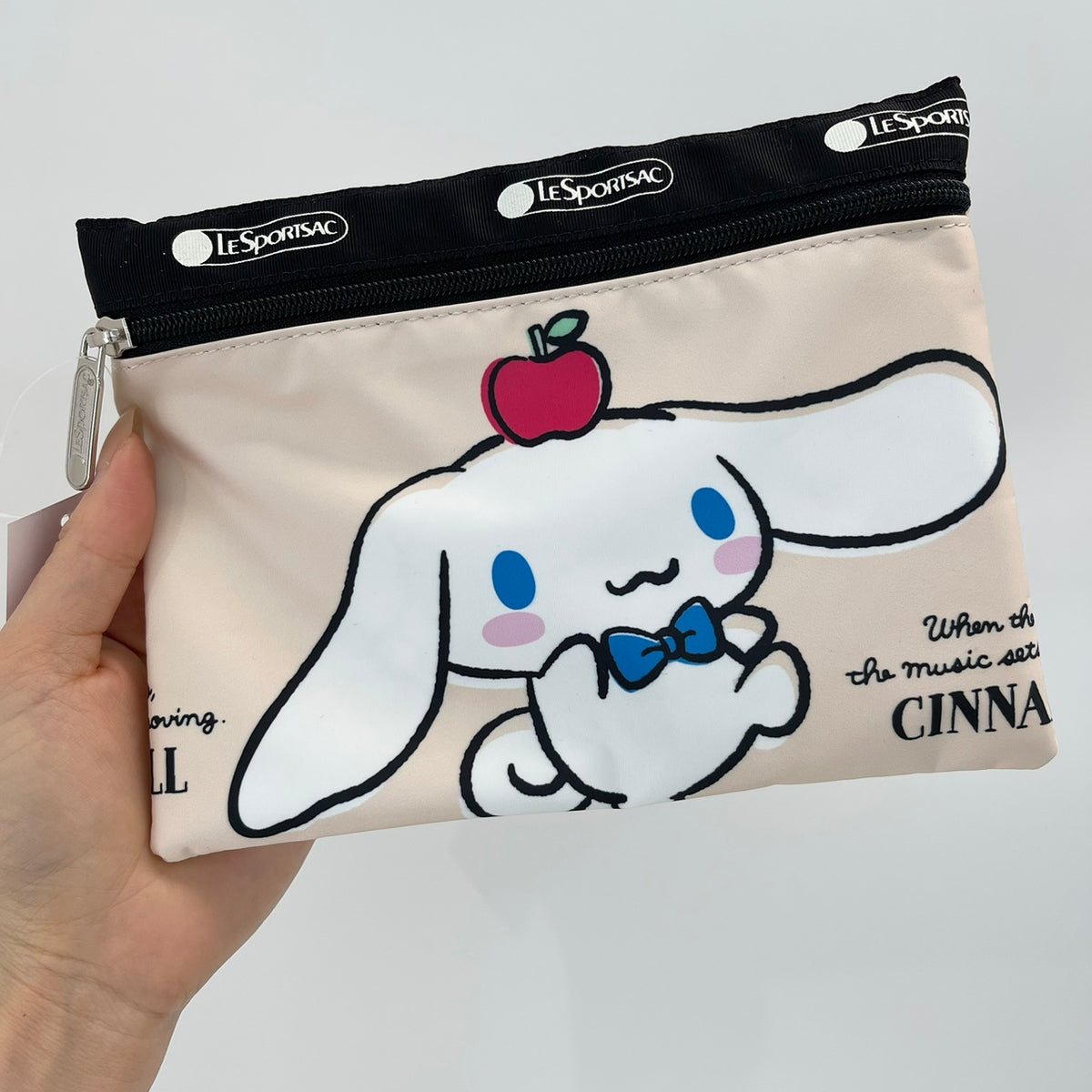 LESPORTSAC x SANRIO© Cinnamoroll Flat Pouch