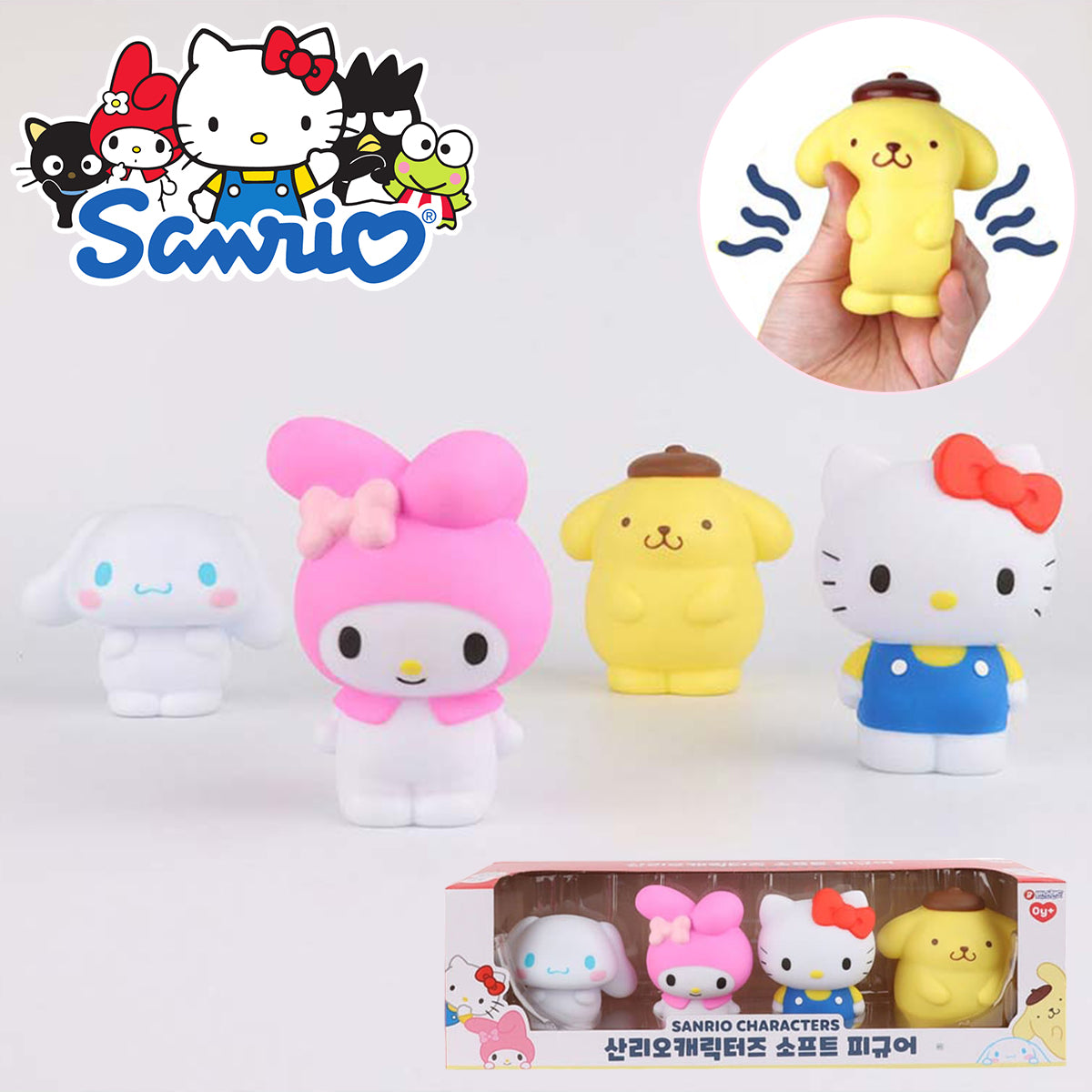 SANRIO© Characters Soft Figure 4in1 (Korea Edition)