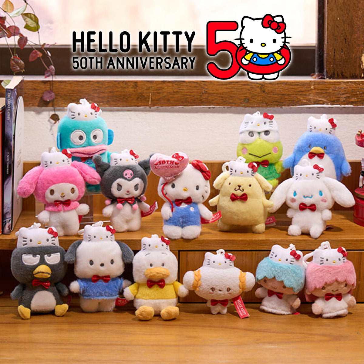 SANRIO© Character Hanging Plush Hello Kitty 50th Anniversary (Korea Edition)