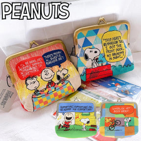 PEANUT SNOOPY© Knob Pouch Embroidered