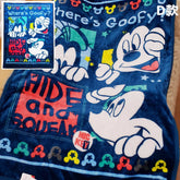 DISNEY© Mickey Mouse Navy Blue Half Blanket (Japan Edition)