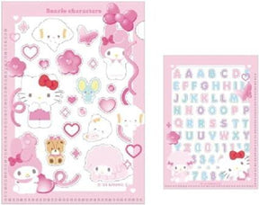 SANRIO Characters Photocard Folder and Stickers Set