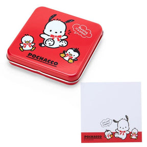 SANRIO© Pochacco Square Iron Box Note Paper 60 Pieces (Japan Edition)