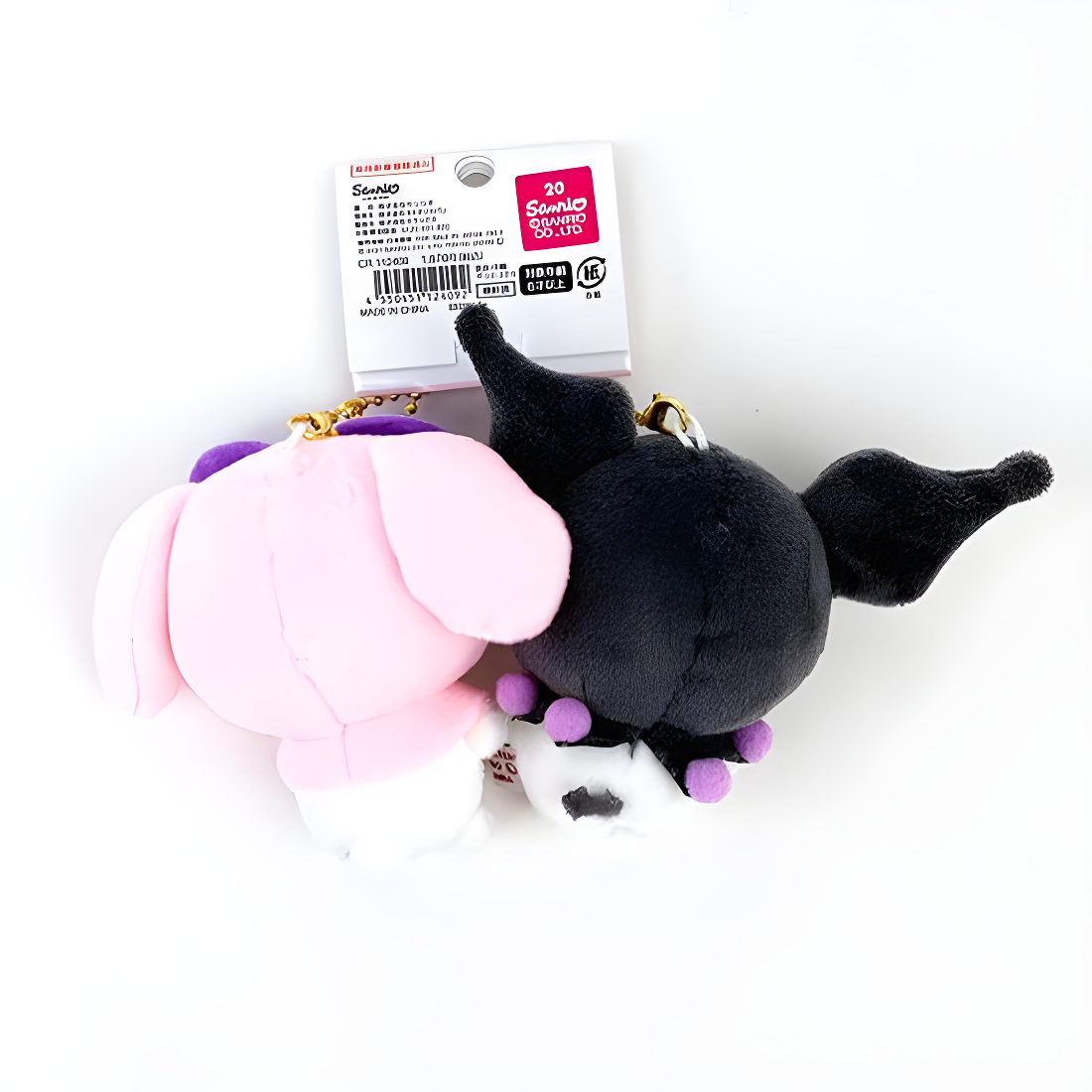 SANRIO© My Melody + Kuromi Hanging Plush Pair (Japan Edition)