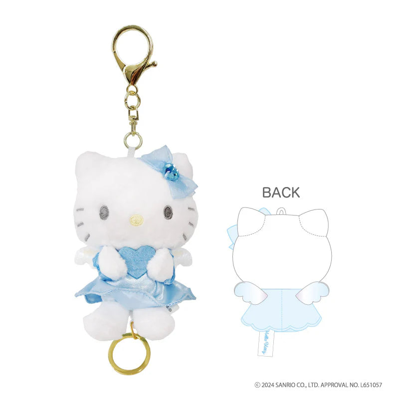 SANRIO© Hello Kitty Angel Plush Key Holder With Reel (Japan Edition)