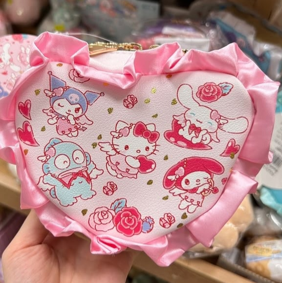 SANRIO© Heart Shape Pouch 2-side (Japan Limited Edition)