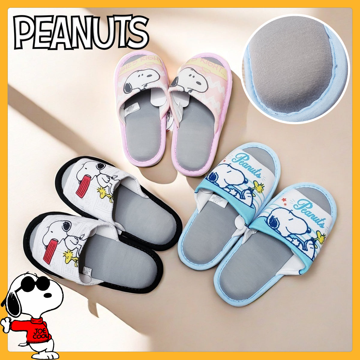 PEANUT SNOOPY© Slippers (Japan Limited Edition)