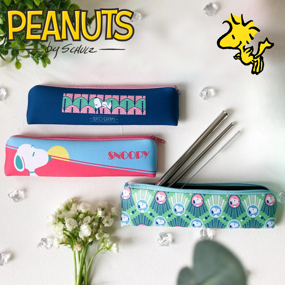 PEANUT SNOOPY© Stainless Steel Straw With Case (Taiwan Edition)