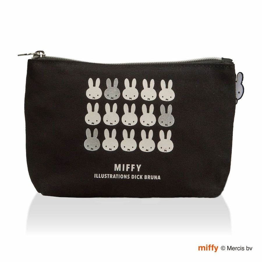 MIFFY© Pouch Mini Faces Black (Japan Limited Edition)