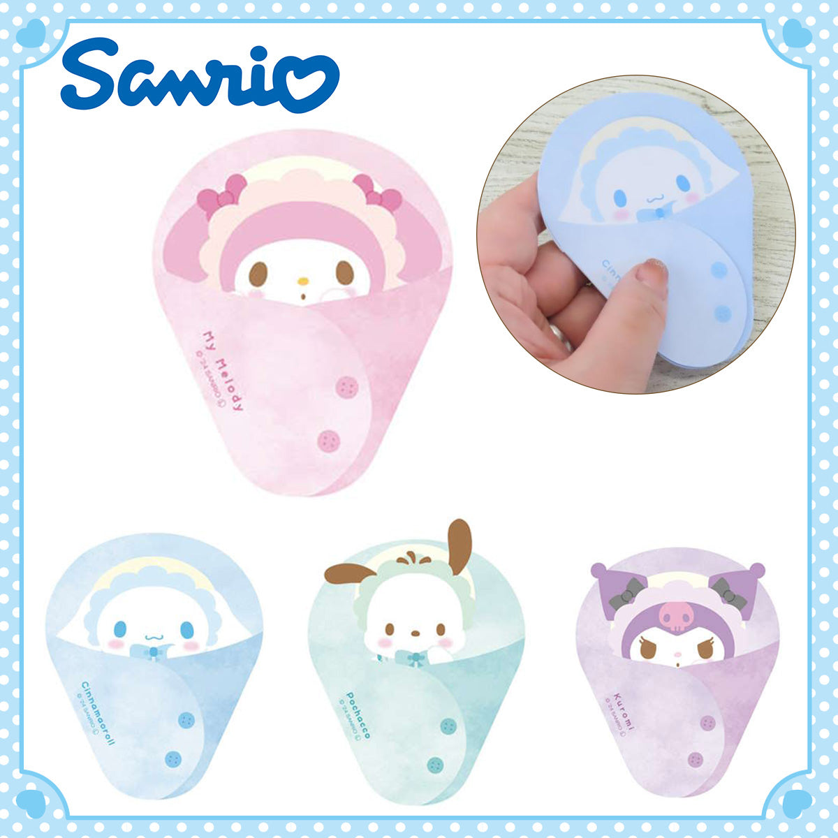 SANRIO© Sleep Wrap Memo Set (Japan Edition)